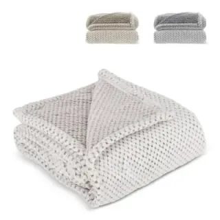 Sagaform Anni R-PET fleece blanket - LT52129 (gadzety reklamowe)